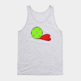 Pickleball Red Heart Shadow Tank Top